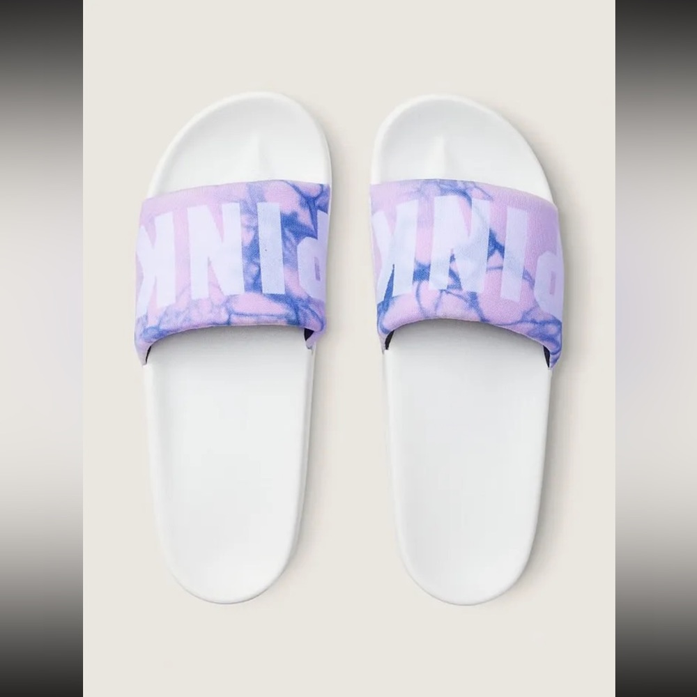 Victoria's Secret Pink Women's Logo Seamless Single Strap Slides Sandal